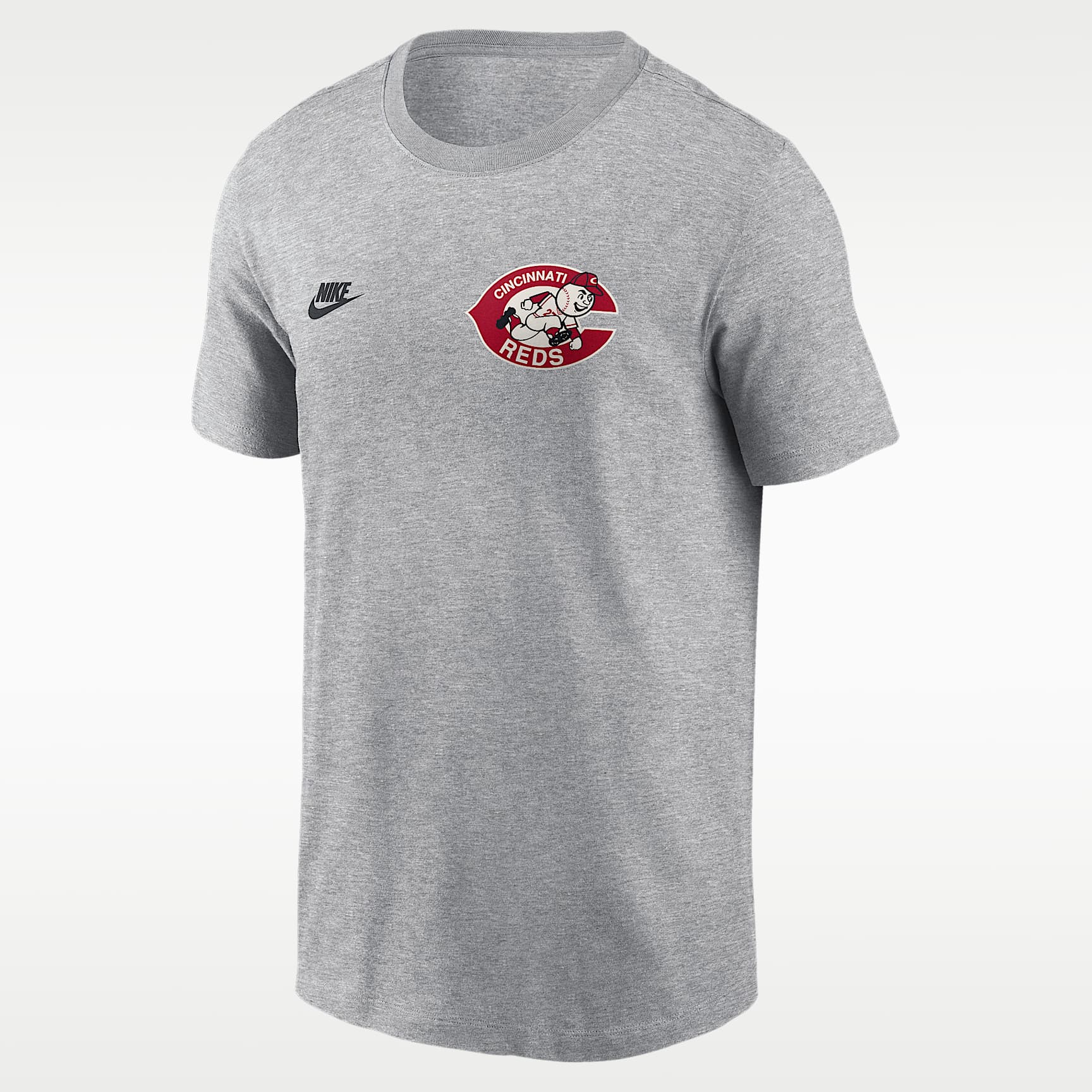 Cincinnati Reds Cooperstown 2-Hit Large Logo Men's Nike MLB T
